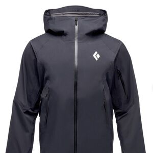 Black Diamond Recon LT Stretch Shell in black. Men’s Size Medium